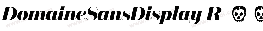 DomaineSansDisplay R字体转换